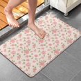 thumbnail image 4 of Pioneer Flower Floral Print Pattern Bathroom Rugs Mat, Non Slip Microfiber Bathroom Rug with Rubber Backing, Soft Mats for Bathroom Floor Tub Shower, 20"x32", 4 of 5