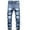 Blue 531, variant on Mens Jeans Ripped Distressed Slim Embroidery Denim Jean Pants
