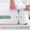 thumbnail image 4 of Premium Waterproof Mattress Protector California King Size, Breathable Bed Cover 3D Air Fabric Cooling Mattress Pad Cover Smooth Soft Noiseless Washable, 8''-21'' Deep Pocket (White), 4 of 8