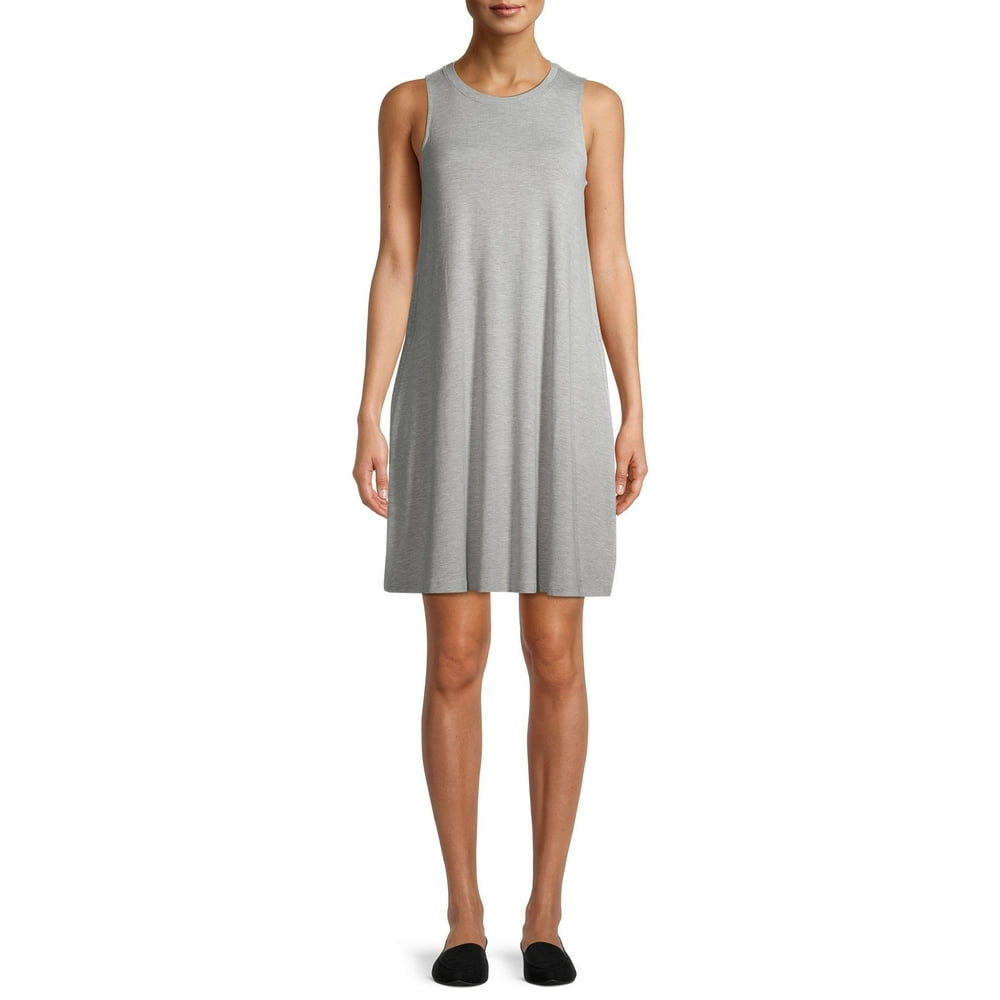 sleeveless knit dress