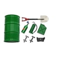 thumbnail image 3 of Metal RC Crawler Simulación Accesorios Accesorios de ornamentos Portátil Portifato de aceite Caja de combustible Kit de pala Reemplazo para SCX10 D90 TRX4 GREEN seitruly FN000852-01, 3 of 6