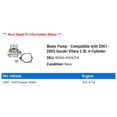 thumbnail image 2 of Water Pump - Compatible with 2001 - 2003 Suzuki Vitara 2.0L 4-Cylinder 2002, 2 of 2