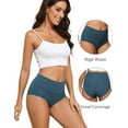 thumbnail image 2 of AWAYTR Women High Waist Underwear Seamless Panties No Show Invisible Briefs 6 Pack S-2XL, 2 of 7