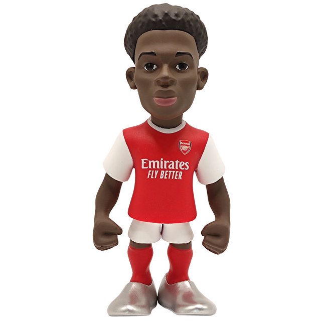 Arsenal FC - Figura Bukayo Saka Diseño MiniX (Rojo, Blanco)