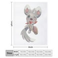 thumbnail image 2 of Pokemon Cinccino Throw Blanket Cute Flannel for Boys Girls Men Women, 2 of 7