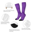thumbnail image 3 of Naloa Glitter Purple Thigh High Socks Extra Long Stretchy Sock Women Over Knee High Opaque Stocking Daily Wear, 3 of 6