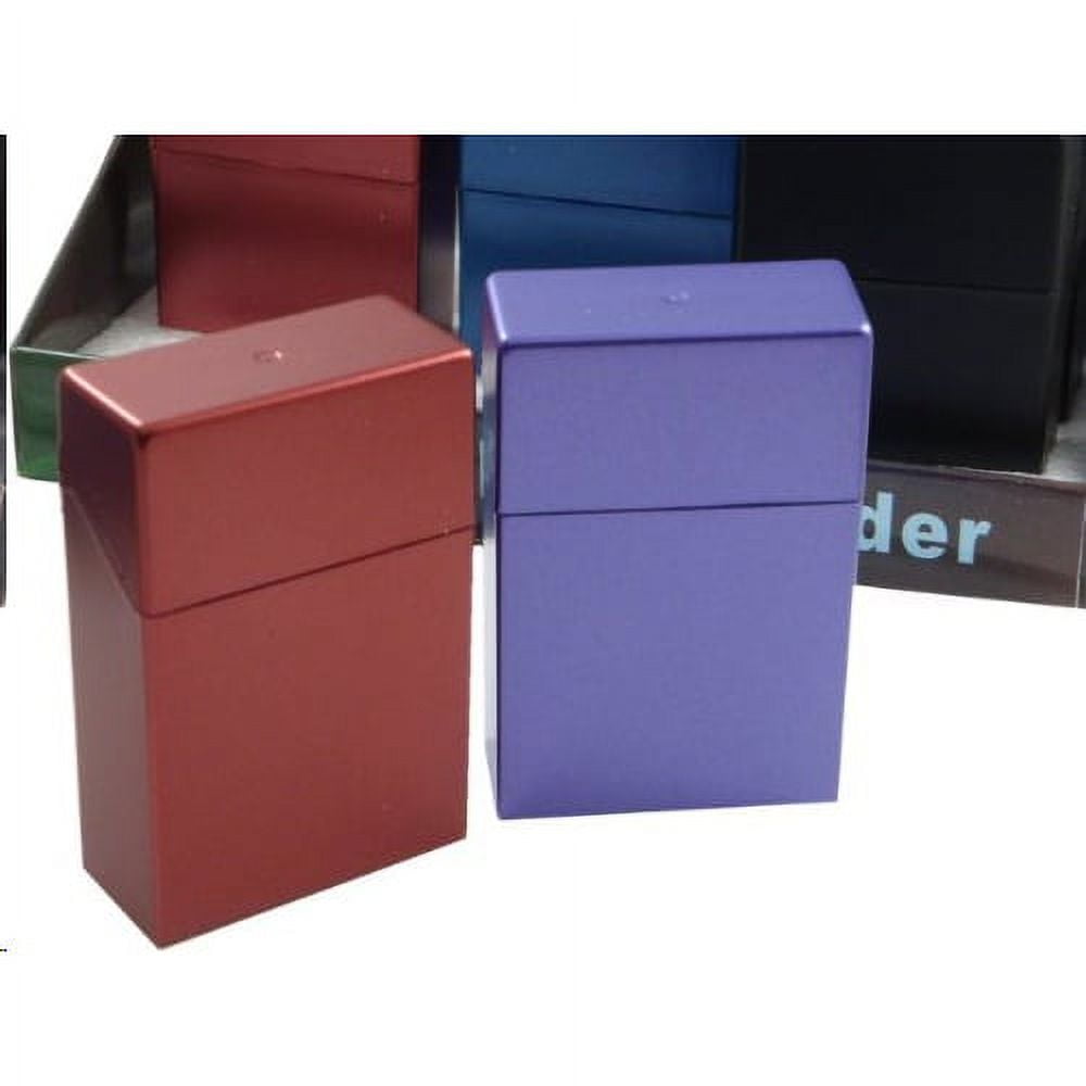 cigarette box nearby Hard Box Cigarette Case Holds a Full Pack, (No cigarettes included) (King  Size) (Assorted Colors)