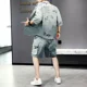 thumbnail image 4 of Camiseta Hombre Trajes Deportivos Blancos Ropa de Hombre Alfabeto Conjuntos de Pantalones Cortos Esenciales Chándal de Jogging Novedad en Alta Calidad Chic, 4 of 4