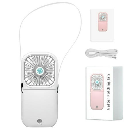 

huntermoon Mini Portable Foldable USB Fan Handheld Rechargeable Fan for Travel 3 Speed Table Fan Personal Fan for Kids