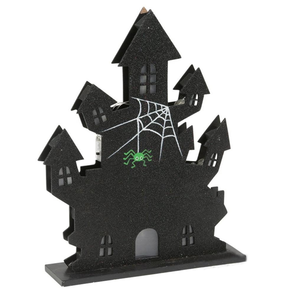 Haunted House Light Up Halloween Decor 14 X 9 Led Decoration Black