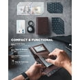 thumbnail image 3 of REJODA-Airtag Wallet with Keyring Mens Pop up Credit Card Wallet with Air Tag Holder Trifold ID Window RFID Blocking, 3 of 4