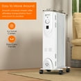 thumbnail image 2 of Patiojoy Portable Oil Filled Radiator Heater 1500W Space Heater with 3 Heating Modes, 2 of 6