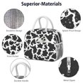 thumbnail image 4 of Insulated Lunch Bag for Women, Floral Print Oxford Fabric Lunch Box, Leakproof Thermal Cooler Tote for Work, School & Picnic, Leopard Animal Print, 4 of 5