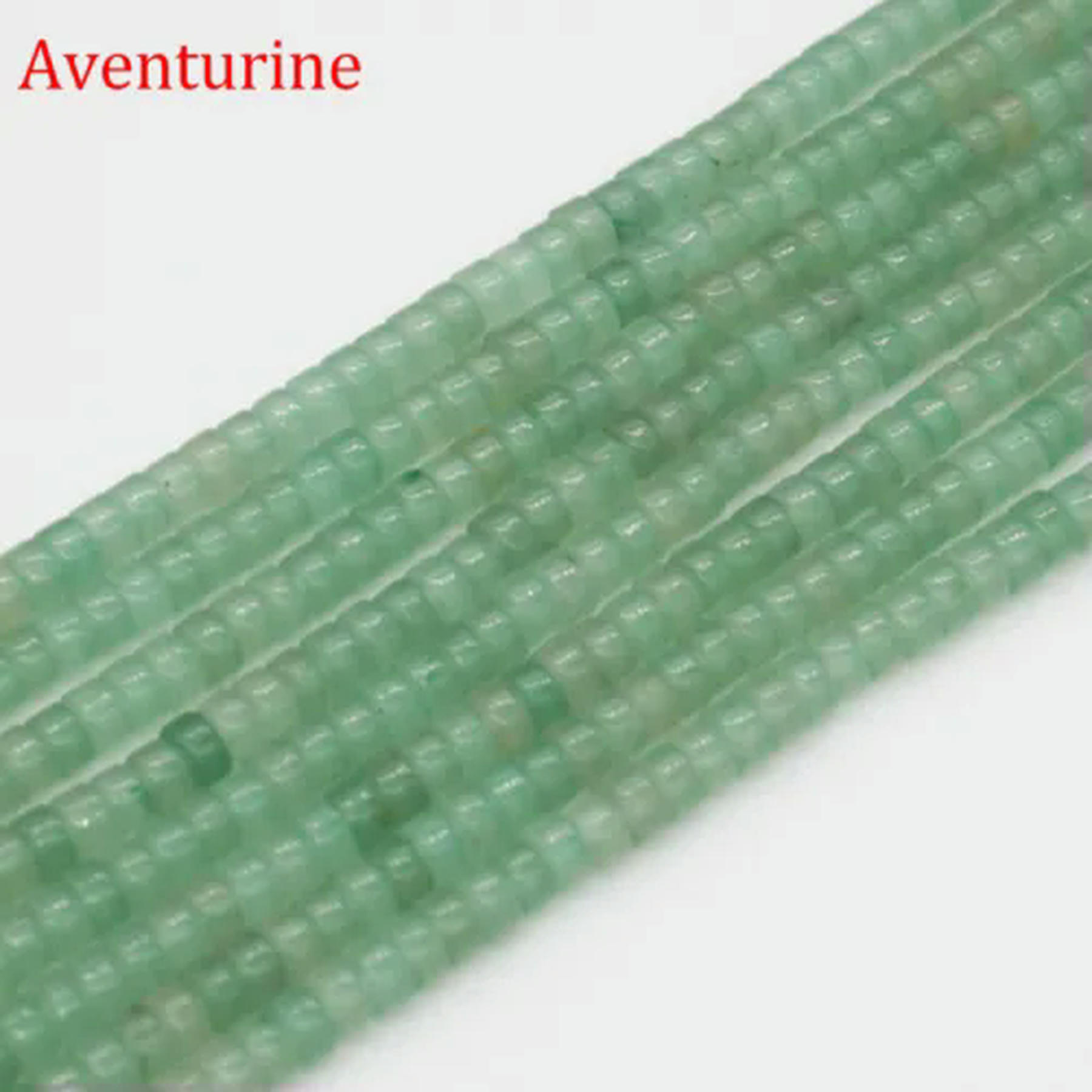 2x4mm Assorted Gemstones Rondelle Crystal Spacer Loose Beads for Jewelry Making