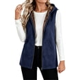 thumbnail image 2 of Stamzod Womens Vest Casual Hooded Sleeveless Fleece Lined Outerwear Vests Winter Coat with Pockets, 2 of 9