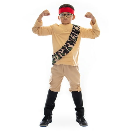 Boo! Inc. Jungle Fighter Boy's Halloween Costume | Bullet Belt & Studly Chest