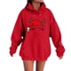 thumbnail image 3 of MHFRRA Sudadera con Capucha para Parejas, Divertida y A Juego, de Manga Larga, Estilo Informal y Deportivo Rojo, 3 of 5