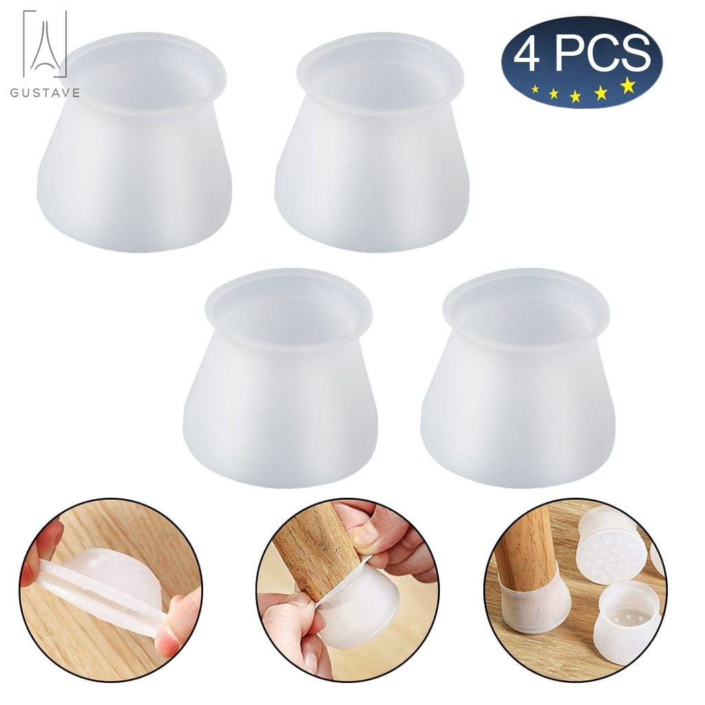 GustaveDesign 4pcs Silicone Chair Legs Caps, Furniture Anti-Slip Table ...