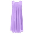 thumbnail image 6 of Wedfrse Womens Pajama Sets,Nightgowns for Women,Women Casual Solid Dress Sleeveless Round Neck Lace Splice Dress Pullover Loose Dress,Silk Pajamas,Pj Sets,Satin Pajama Set,Purple 1,One Size, 6 of 6