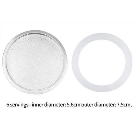 

Espresso Pot Maker Cups Sealing Ring Silicone Coffee Accessories 2/4/6/9 cup