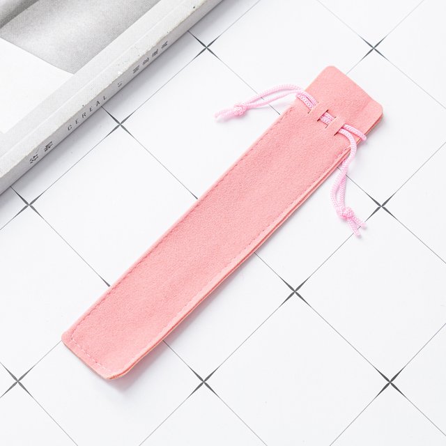Estuche para lápices de terciopelo grueso de doble cara multicolor, paquete de bolsillo de tela, bolsa de franela para regalo individual