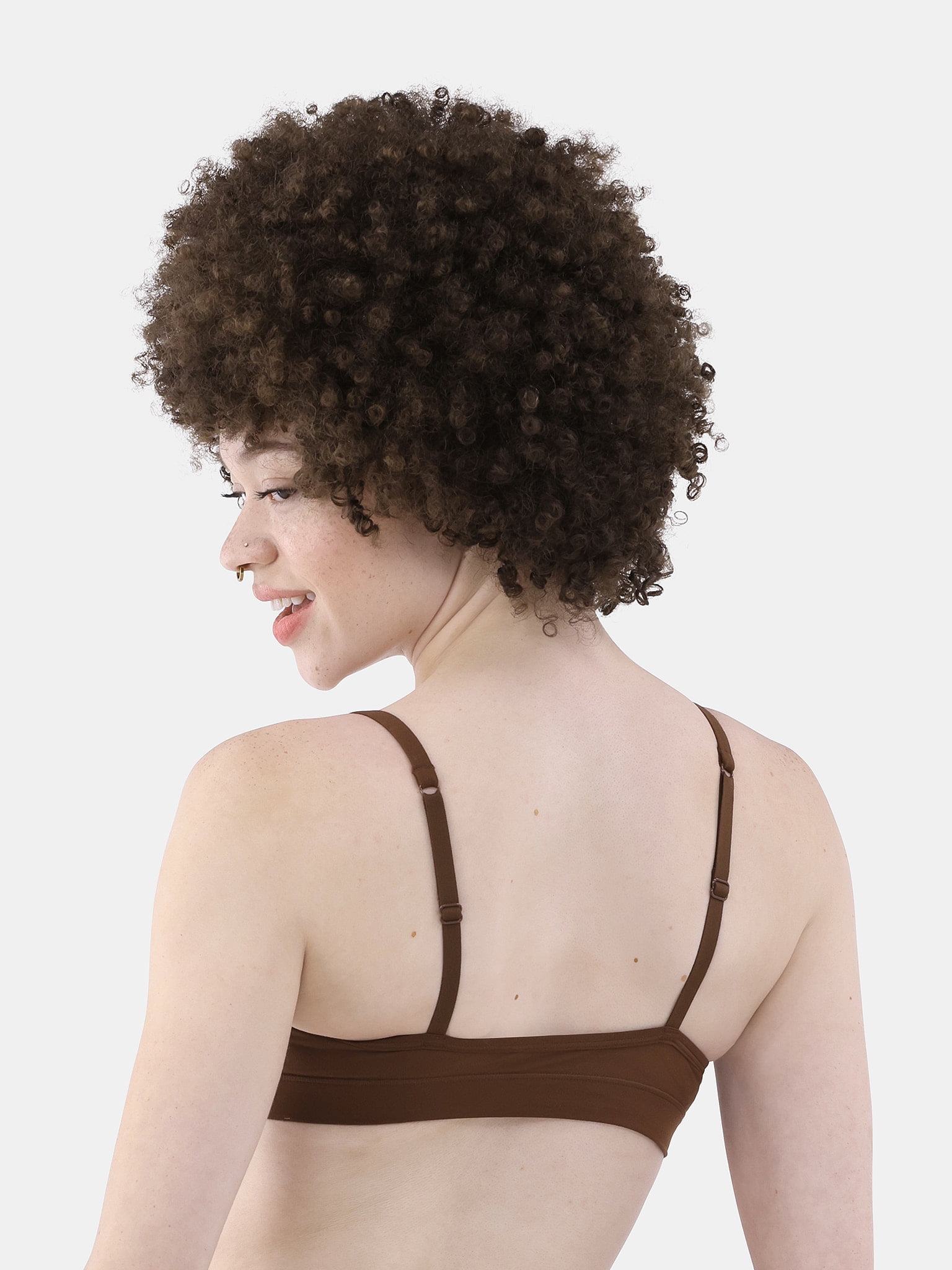 No Boundaries Fit Stretch Triangle Bralette, Women's XS-3XL