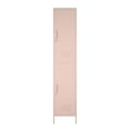 thumbnail image 1 of RealRooms Shadwick Vertical 2 Door Metal Locker Storage Cabinet, Pale Pink, 1 of 9