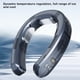 thumbnail image 3 of Matsuzay Ventilador de cuello, dispositivo de refrigeración, enfriador de aire, mano de obra, tamaño compacto, accesorios de oficina para Electrodomésticos Blanco, 3 of 6