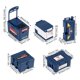 thumbnail image 4 of Mini juego de herramientas RC, accesorio decorativo, minicaja de pesca para Axial SCX10 90046 RC Azul oscuro, 4 of 9