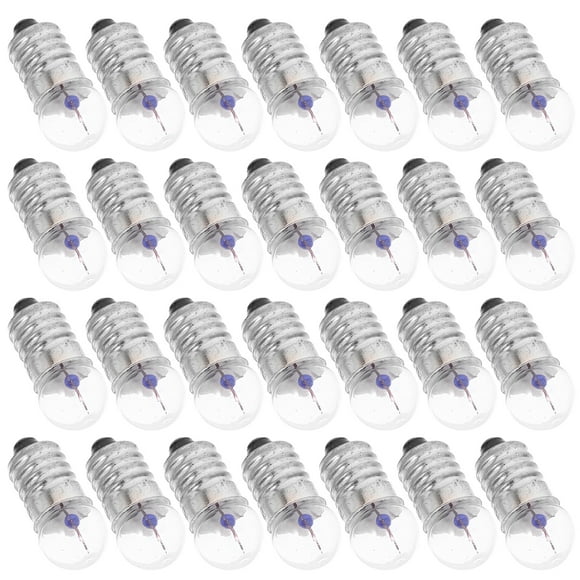 KAKOWELY mini light bulbs 50pcs 2.5V Mini Light Bulbs E10 Screw Base Mini Light Bulb Kit for Student Electrical Experiments Bright Flashlight Bulbs Safe Low Voltage for DIY Projects and Crafts
