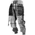 thumbnail image 2 of VeFlora Mens Western Aztec Pants Vintage Drawstring Fall Sweatpants with Pocket Cool Graphic Baggy Jogger Pants(Grey1/S), 2 of 4
