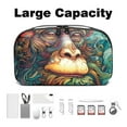 thumbnail image 3 of Monkey Travel Organizer Cable Wire Cord and Cable Charger Bag Waterproof Oxford Cloth Electronic Accessories Storage Case 5.9x9.44x3.14 in, 3 of 6