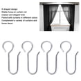 thumbnail image 3 of Ganchos De Metal Para Cortina De Ducha, Ganchos Para Portador De Cortina En Forma De S, Clásico, Estable, Elegante, Ligero, Material De Acero Galvanizado, 100 Piezas Para, 3 of 7