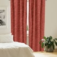 thumbnail image 3 of Ambesonne East 4-Panel Curtains, Far Eastern Folk Clouds Motif, 56"x63", Vermilion Cream, 3 of 4