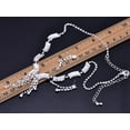 thumbnail image 3 of Crystal Elements Clear Multi-Strand Wave Shapes Necklace Earring Set, 3 of 4
