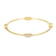 thumbnail image 5 of Estele Jewellery Pulsera Para Mujer Chapada En Oro Y Rodio Elegante Pulsera Tipo Brazalete De Tamaño 2:4 Con Cristales Austriacos Blancos Para Mujer-251-2Tnwe Br, 5 of 5