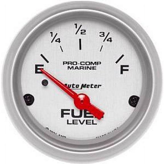 Auto Meter 200760-33 Fuel Level - E - F - (240-33 Ohms Fuel) - Electronic - Silver Ultra Lite Marine