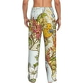 thumbnail image 3 of Daiia Ducks and Flowers Men's Sleep Pant with Pockets and Drawstring,Pajama Pants-X-Large, 3 of 9