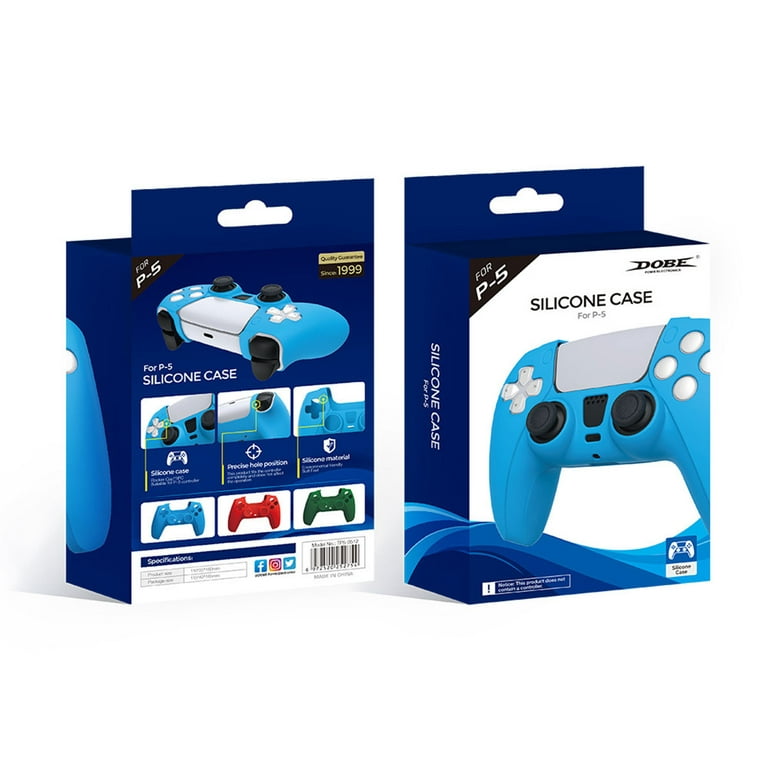 Coque / Skin en silicone pour Playstation 5 - Manette PS5 Blauw Zwart