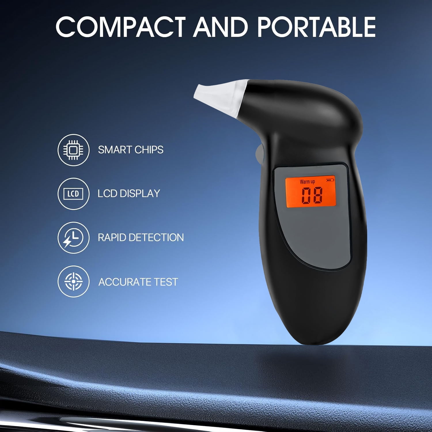 Mini High Precision For Car and Home Drunk Driving Detection Breathalyzer