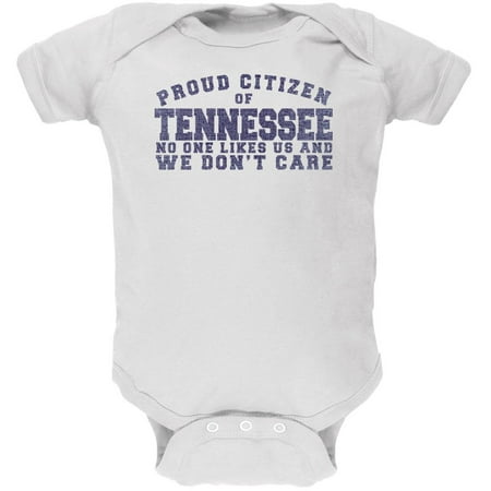 

Proud No One Likes Tennessee White Soft Baby One Piece - 9-12 months