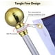 thumbnail image 5 of Yescom 6FT Telescoping Indoor Flag Pole Kit Aluminum Sliver Pole Ball Topper with 3x5Ft US Flag & Base Stand 2 Pack Yescom Modern, 5 of 11