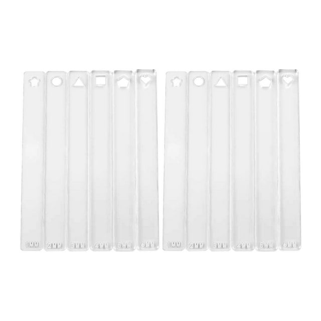 Abbracc Clay Thickness Ruler Easy to Use Clear Clay Depth Guide for Workshop