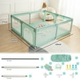 thumbnail image 2 of Baby Playpen, 63x63'' Large Baby Playard, Kids Activity Center with Anti-Slip Base,Sturdy Safety Play Yard for Infants Toddlers, 2 of 7