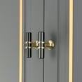 Homdiy Matte Black and Gold Cabinet Knobs, Zinc and Aluminum Alloy, 15 ...