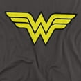 thumbnail image 2 of DC Wonder Woman Logo Unisex Adult T Shirt, Charcoal, 4X-Large, 2 of 6