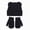 M034-Black, variant on NOLDARES Little Girls Boys Beanie Hat and Glove Set Multicolor Knit Pompom Beanies for Winter Snow Ski Caps(M034-Coffee)