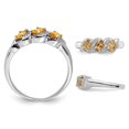 thumbnail image 3 of 1/2 Carat Three Stone Citrine Ring in Sterling Silver, 3 of 4