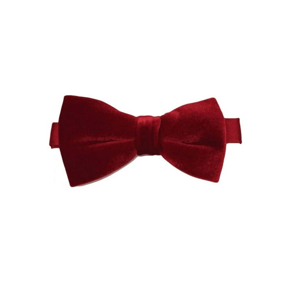 Men's Velvet Bow Tie by J.Valintin Collection #92486 Red Velvet