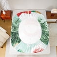 thumbnail image 5 of jejeloiu Kawaii Xmas Snowmen Twin Sheet Sets,Merry Christmas Gifts Twin Fitted Sheet,Happy New Year Flat Sheet For Teens,Lightweight Room Decor,3pcs, 5 of 7